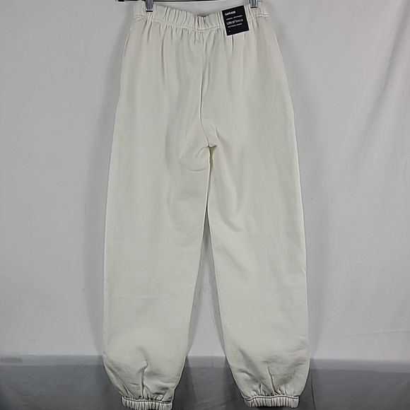 NEW Garage Women's UltraFleece Boyfriend Jogger Snow White Sweatpants Sz S $60 - Picture 5 of 7
